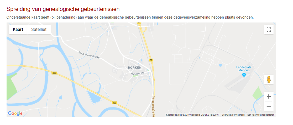 borken meppen google map